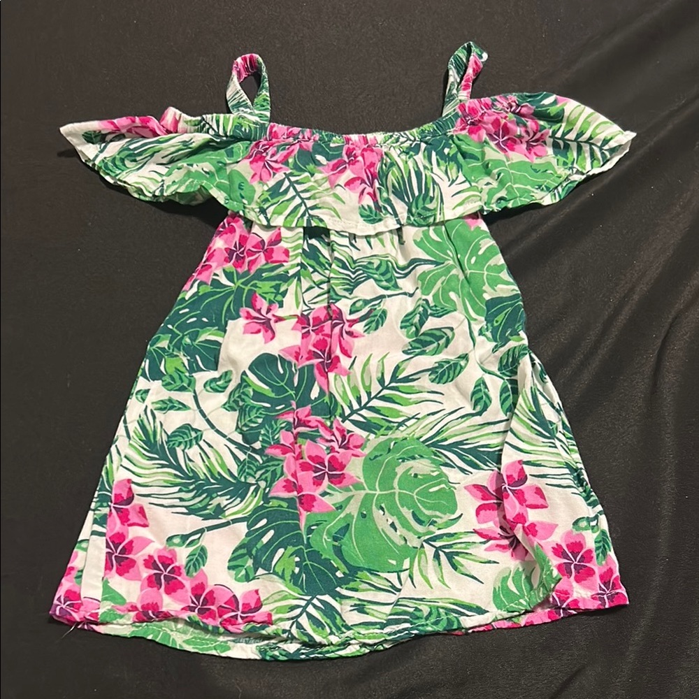 Ingear Kids pink and green dress size 4/5